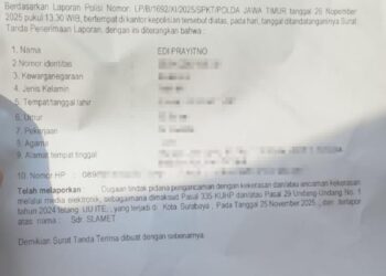 Diteror melalui media elektronik jurnalis profesional Edy Prayitno ambil sikap tegas l”laporkan